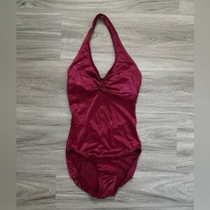 Red Vintage Danskin Halter Leo♥️💋